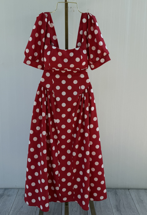 Rochie Roma - Buline Rosu [4]