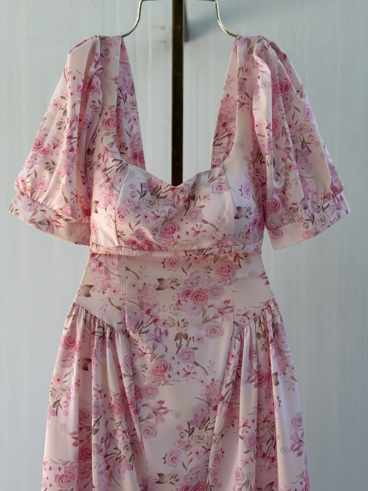 Rochie Roma - Flori Roz [2]