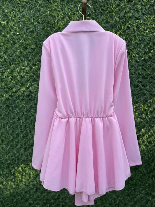 Rochie Stil Salopetă Iris roz [3]