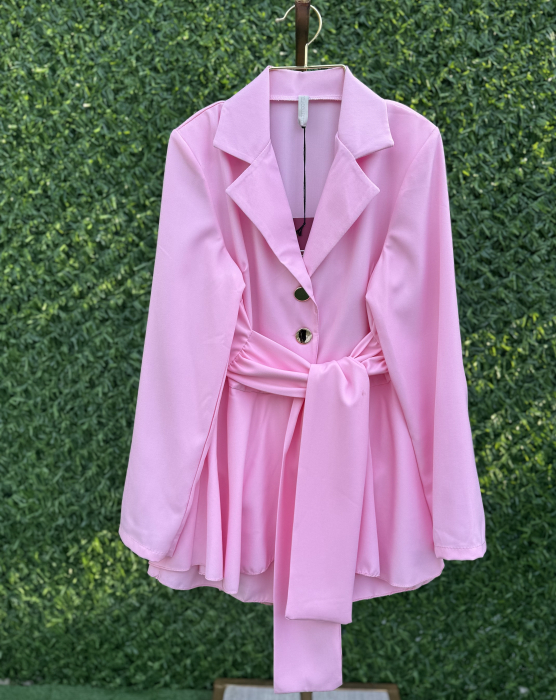 Rochie Stil Salopetă Iris roz [5]