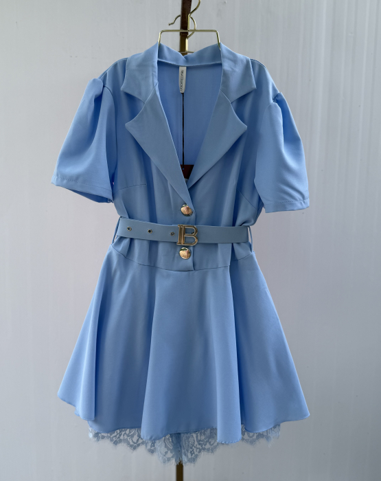 Rochie Stil Salopeta Nairobi- babyblue [2]