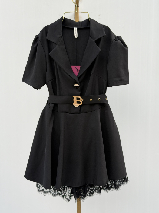 Rochie Stil Salopeta Nairobi- Negru [3]