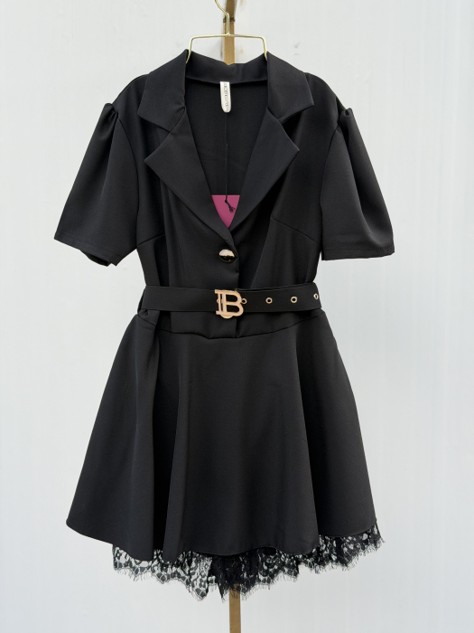 Rochie Stil Salopeta Nairobi- Negru [2]