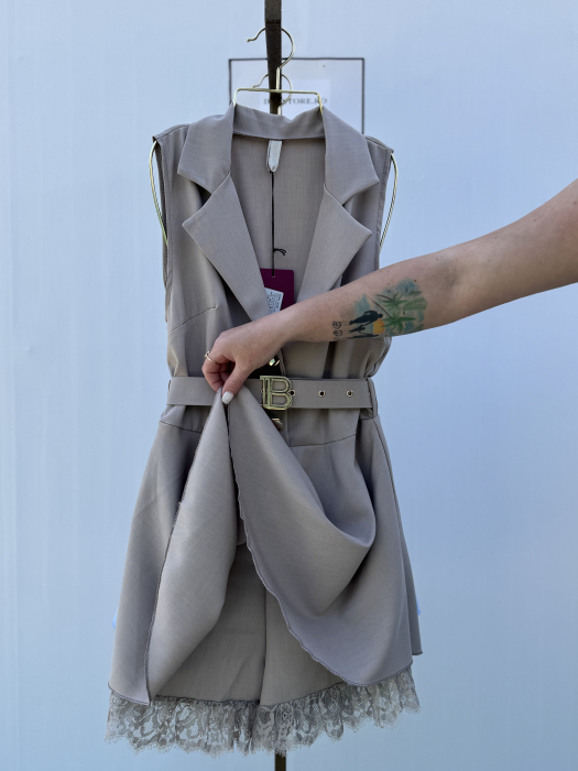 Rochie Stil Salopeta Nairobi2 - Bej [2]