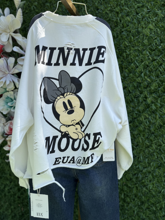 Bluza OverSize alb Coreea [2]