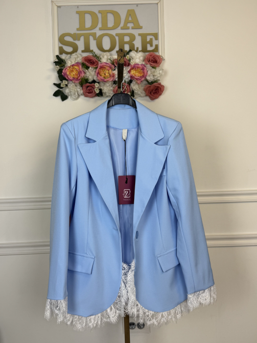 Sacou Cu Dantelă-bleo [2]