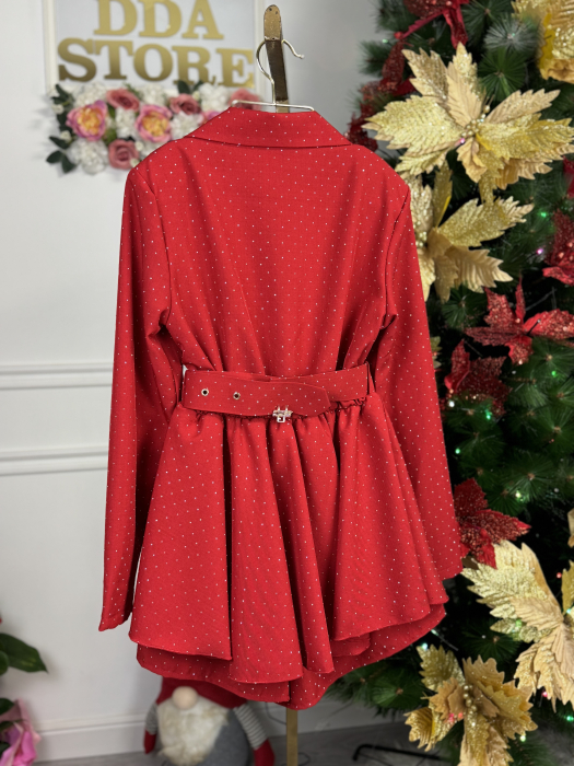 Salopeta tip Rochie Karina - Rosu [3]