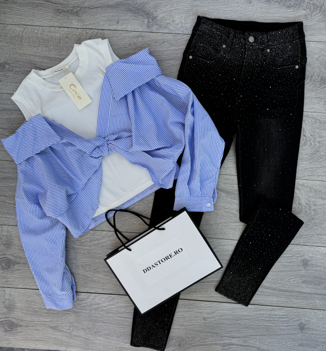 Set Blugi Skinny și Camasa z1 [3]
