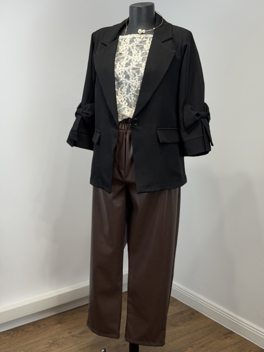 Set Sacou și Pantaloni piele-eco Monaco [3]
