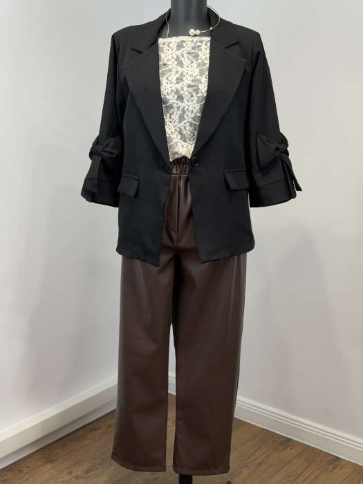 Set Sacou și Pantaloni piele-eco Monaco [6]