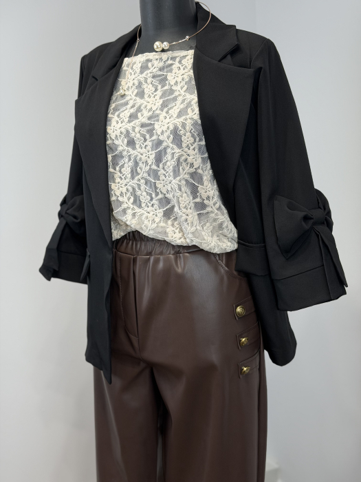 Set Sacou și Pantaloni piele-eco Monaco [2]