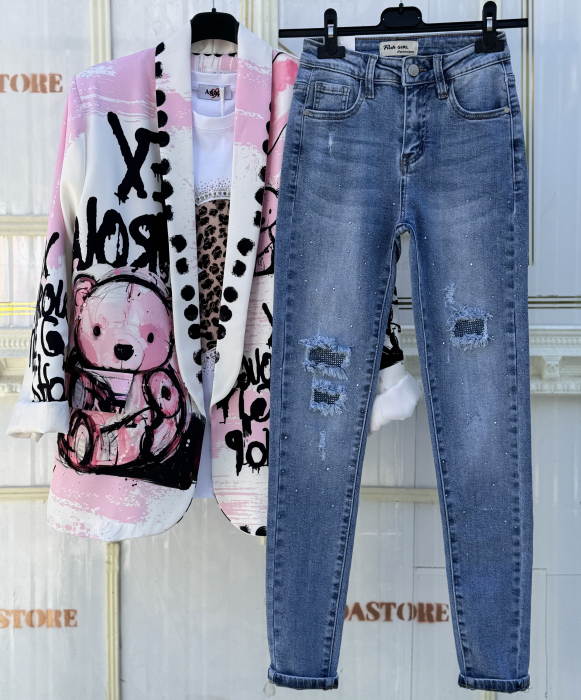 Set Dama Sacou , Tricou , Blugi STP03 [2]