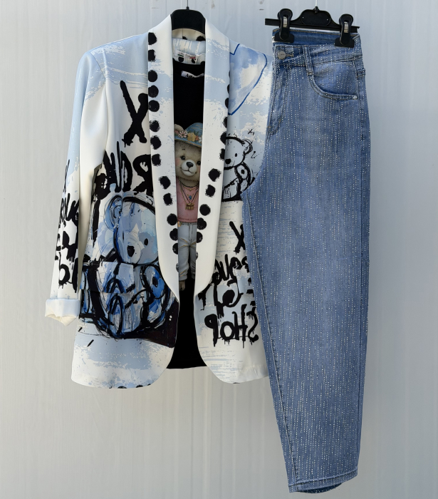 Set Dama Sacou , Tricou , Blugi STP04 [3]