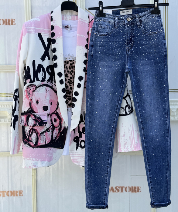 Set Dama Sacou , Tricou , Blugi STP06 [4]