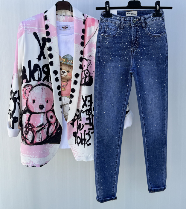 Set Dama Sacou , Tricou , Blugi STP09 [2]