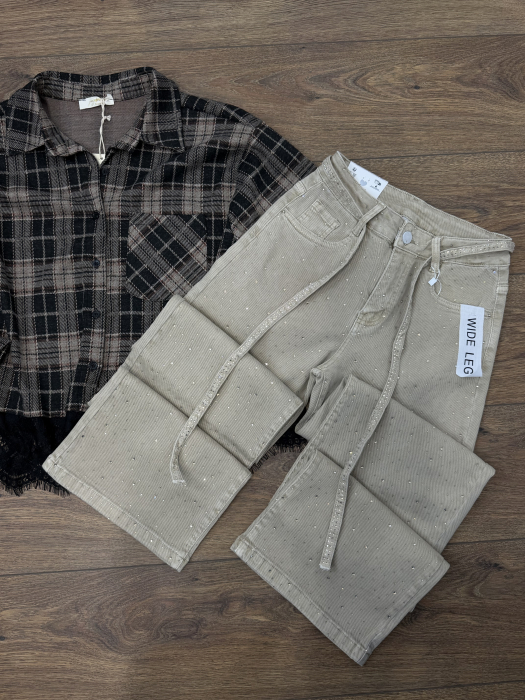 Set Cămașă și Blugi Kim Bej [2]