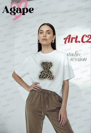 NOUTATI !!! - Tricou Dama Urs animal print