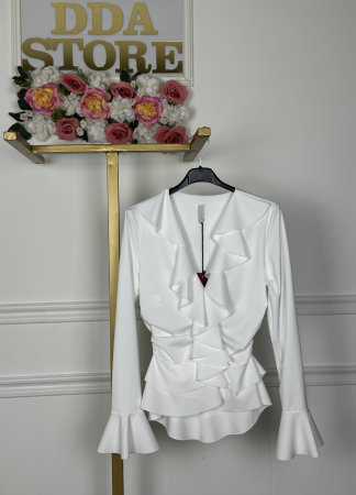 NOUTATI !!! - Bluza Mira - Alb