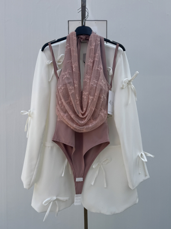 BLUZE / HANORACE - Body Damă Iris - Choco