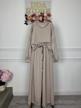 TRENINGURI - Compleu casual Soft Beige