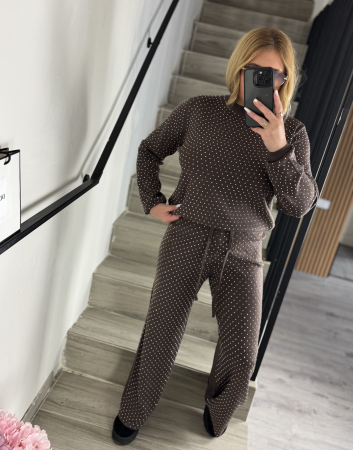 SETURI - Compleu din tricot  Choco Shine