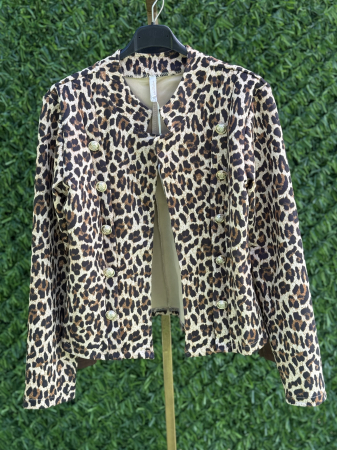 Jacheta Balmi piele intoarsa print [2]