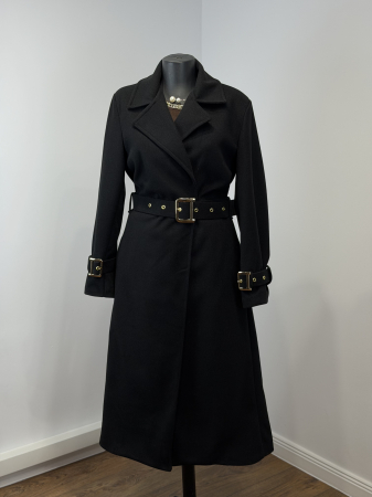 GECI- PALTOANE - Palton Tailor-  Negru -