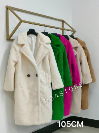 Palton Teddy Alb [2]