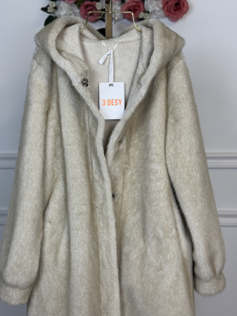 Palton Teddy Cappucino faux fur [1]
