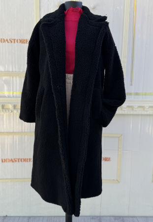 Palton Teddy - negru [1]
