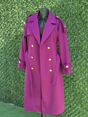 GECI- PALTOANE - Palton Venetia fucsia