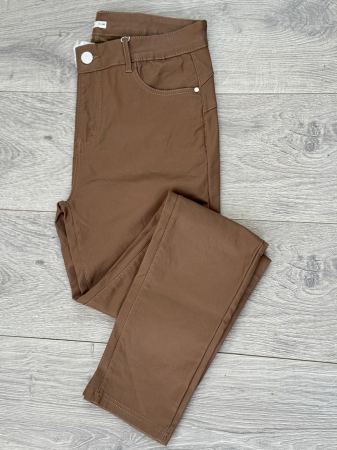 Pantaloni Piele Eco Maro [3]