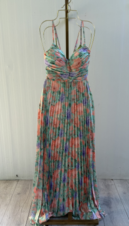 ROCHII - Rochie Dominicana plisată -turcoaz