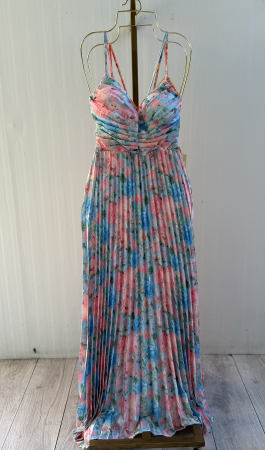 ROCHII - Rochie Dominicana plisată -blue