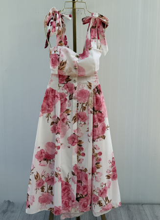 ROCHII - Rochie Miray trandafiri roz