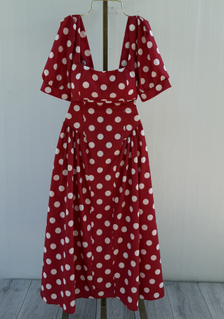 NOUTATI !!! - Rochie Roma - Buline Rosu