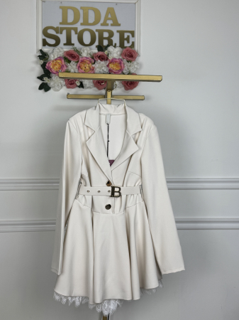 ROCHII - Rochie Stil Salopeta Nairobi - Bej