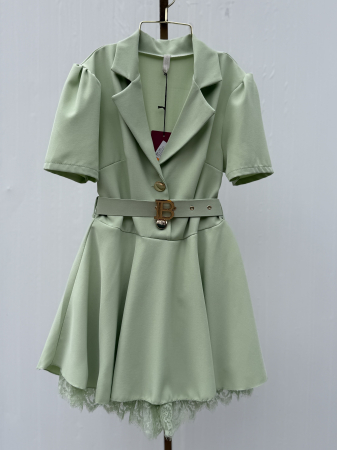 ROCHII - Rochie Stil Salopeta Nairobi03 - Verde