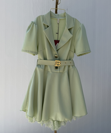 NOUTATI !!! - Rochie Stil Salopeta Nairobi03 - Verde