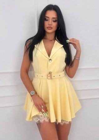 NOUTATI !!! - Rochie Stil Salopeta Nairobi2 -Galben