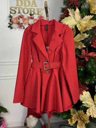 ROCHII - Salopeta tip Rochie Karina - Rosu