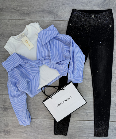 Set Blugi Skinny și Camasa z1 [1]