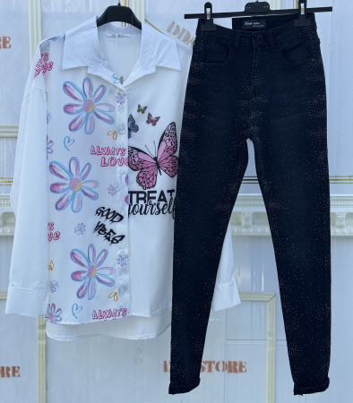 SETURI - Set Camasa Pri Blugi Skinny