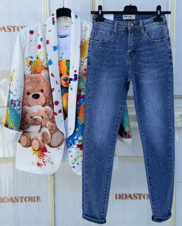 SETURI - Set Dama Sacou, Tricou, Blugi STP01