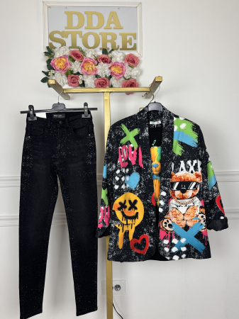 SETURI - Set Dama Sacou , Tricou , Blugi STP02