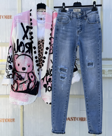 SETURI - Set Dama Sacou , Tricou , Blugi STP03