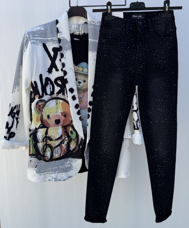 SETURI - Set Dama Sacou , Tricou , Blugi STP10