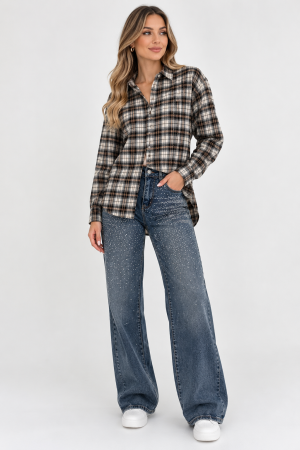 SETURI - Set Nairobi Cămașă și Blugi Wide-leg