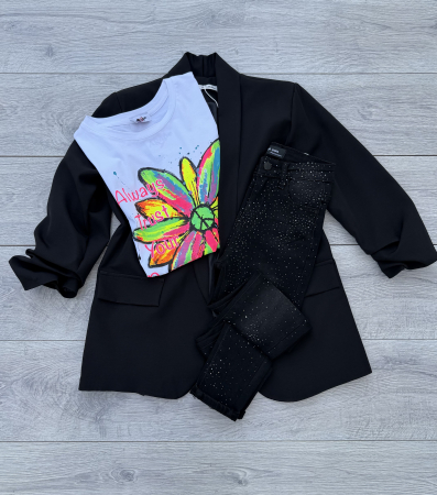 NOUTATI !!! - Set Sacou, Tricou, Blugi Skinny CTP01