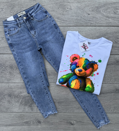 SETURI - Set Tricou și Blugi Skinny W02